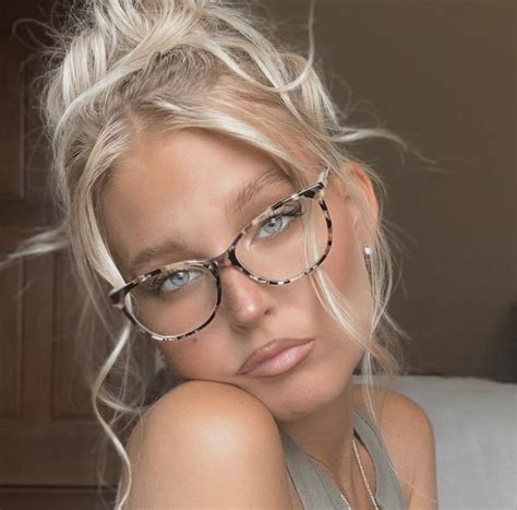 blonde hair girl with glasses|45 Best Hairstyles for Women with Glasses (2024 Trends)